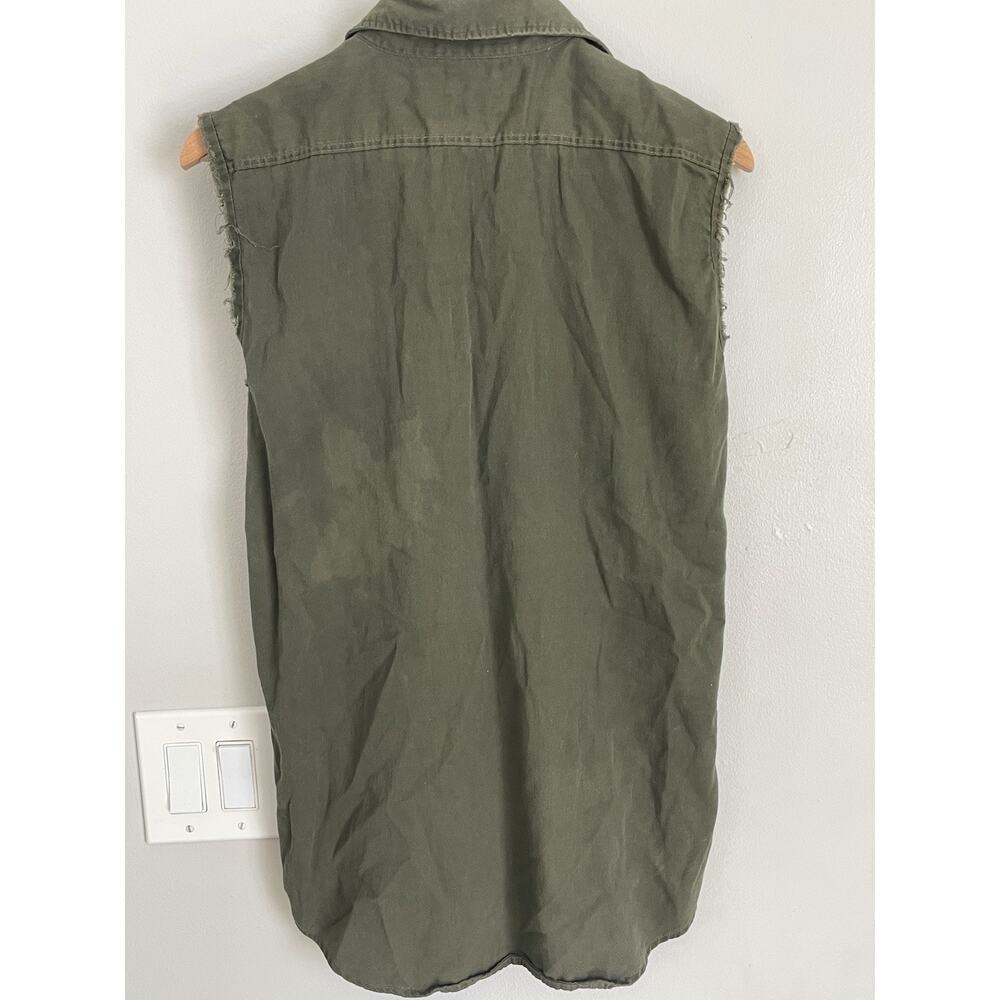 Vtg DSNY Department Of Sanitation Uniform Vest Cutoff Shirt New York City - Picture 6 of 12